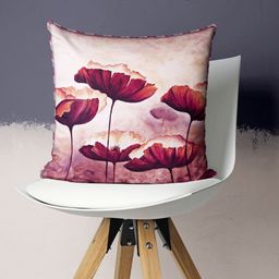 BIANCA Red & White Floral Square Cushion Covers-picture-45