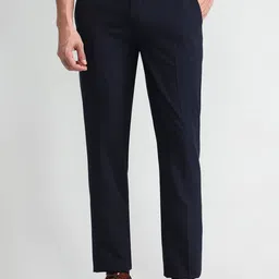 Arrow Men Regular Fit Mid-Rise Classic Trousers-picture-21