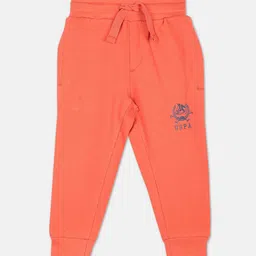 U.S. Polo Assn. Kids Boys Mid-Rise Straight Fit Pure Cotton Joggers-picture-31