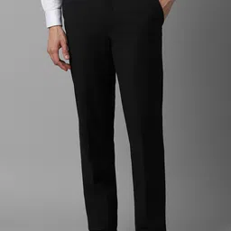 Luxure by Louis Philippe Men Slim Fit Mid-Rise Formal Trousers-picture-35