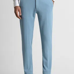 Peter England Men Mid-Rise Slim Fit Trouser-picture-11