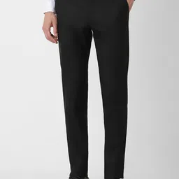 Peter England Men Slim Fit Mid-Rise Flat-Front Formal Trousers-picture-26