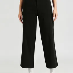 Pepe Jeans Women Mid-Rise Loose Fit Parallel Trousers With Round Pockets-picture-26