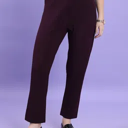 CHIC BY TOKYO TALKIES Women Slim Fit High-Rise Trousers-image-55