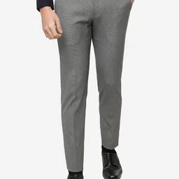 JADE BLUE Men Slim Fit Formal Trousers-picture-22