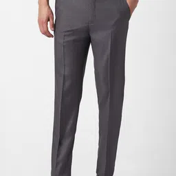 Van Heusen Men Textured Slim Fit Formal Trousers-picture-28