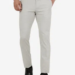 JADE BLUE Men Slim Fit Formal Trousers-picture-17