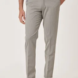 MR BUTTON Men Slim Fit Mid-Rise Trousers-picture-29