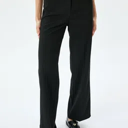 Koton Women Straight Fit Bootcut Trousers-picture-35
