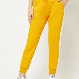 Crimsoune Club Women Yellow Slim-fit Joggers-image-35