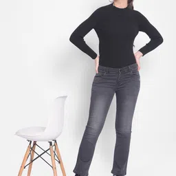 Crimsoune Club Women Mid-Rise Clean Look Stretchable Trousers-image-50