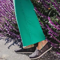 TOMS Women Black Chevron Alpargata Slip-on Sneakers-image-27