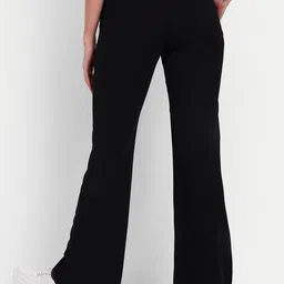 Next One Women Relaxed Flared High-Rise Non Iron Trousers-picture-34