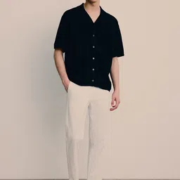 H&M Men Slim Fit Cotton Trousers-picture-17