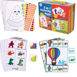 My House Teacher White 3 in 1 Activity Set 2 For Toddlers-picture-27