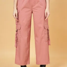 SF JEANS by Pantaloons Women High-Rise Cargos Trouser-image-45