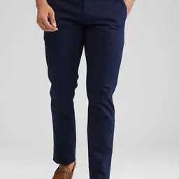 Parx Men Tapered Fit Low-Rise Chinos Trousers-picture-26
