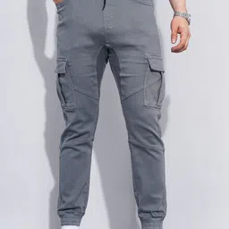 Celio Men Loose Fit Cotton Cargos Trouser-picture-8