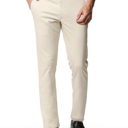 Basics Mens Cotton Tapered Fit Plain Chinos Trousers-picture-26