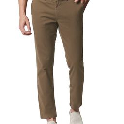 Basics Men Tapered Fit Cotton Chinos Trousers-picture-12