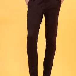 THINC Men Slim Fit Formal Chinos Trousers-picture-25
