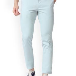 Basics Men Slim Fit Cotton Stretched Chinos Trouser-picture-14