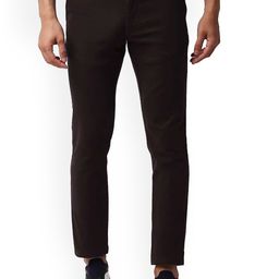 Basics Men Slim Fit Mid Rise Cotton Chinos Trousers-picture-16
