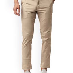 Basics Men Tapered Fit Mid-Rise Cotton Trousers-picture-19