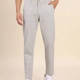 Dennis Lingo Men Mid-Rise Comfort Slim Fit Chinos Trousers-picture-14