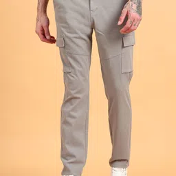 SILISOUL Men Smart Travel Features Cargos Trousers-image-12