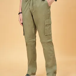 YU by Pantaloons Men Mid-Rise Detachable Regular Fit Cargo Trouser-picture-33