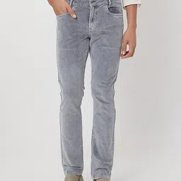 Mufti Men Slim Fit Corduroy Trousers-picture-29