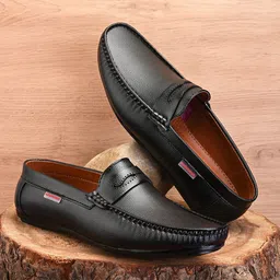 Provogue Men Textured Formal Loafers-image-14