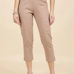 Gipsy Women Smart Regular Fit High-Rise Trousers-image-48