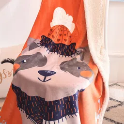 JC HOME Orange & Grey Cartoon Characters AC Room Single Bed Blanket-image-26