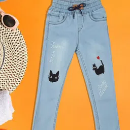 A-Okay Girls Faded Slim Fit High-Rise Denim Trousers-picture-16
