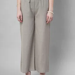FITHUB Women Straight Fit High-Rise Trousers-picture-38