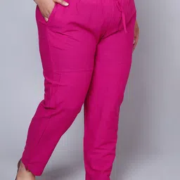 Prin Fashion House Women Plus Size Cotton Relaxed Regular Fit Trouser-picture-12