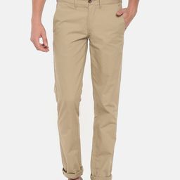 t-base Men Beige Easy Wash Trousers-picture-27