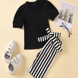 YK Girls Round Neck Top With Trousers-picture-22