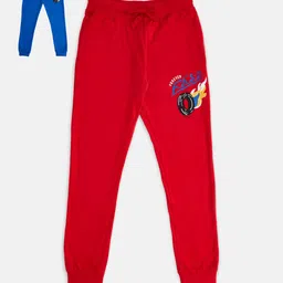Pantaloons Junior Boys Pack Of 2 Solid Cotton Joggers-image-44
