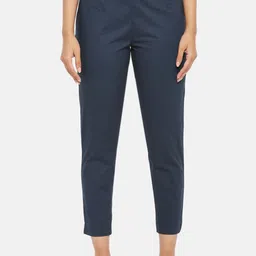 RANGMANCH BY PANTALOONS Women Blue Trousers-image-87