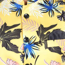 TAHVO Printed Bandhgala Slim Fit Party Blazer image 3