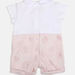 Chicco Infants Girls Self Designed & Embroidered Pure Cotton Romper image 4
