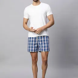 URBAN SCOTTISH Pack Of 3 Checked Pure Cotton Boxers USBX2442_ image 4