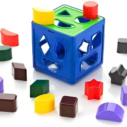 toy dekho Shape Sorting Cube With 18 Shape And Different Color Kids Activity Toys image 1