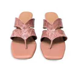 Devano Textured Open Toe Block Heels image 5