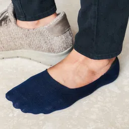 Heelium Men Solid Pack of 3 Odour Free Breathable Low Cut Bamboo No Show Socks image 5