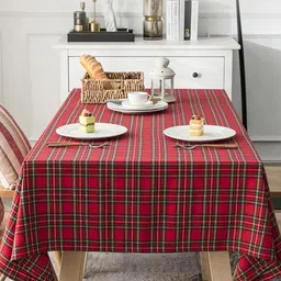 The Purple Tree Red & Green 1.50 cm x 2.25 cm Geometric Table Covers image 2