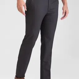 Raymond Striped Slim-Fit Formal Trousers image 2